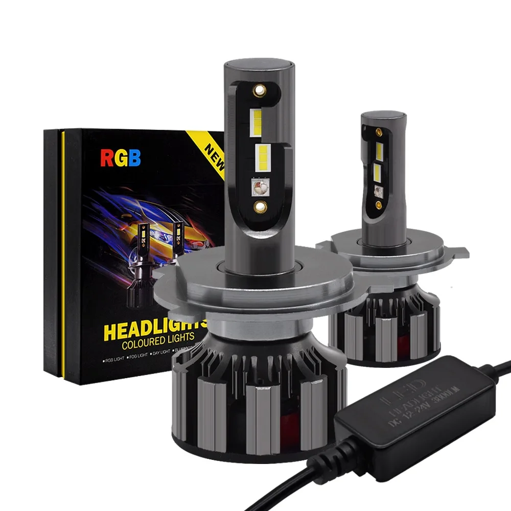 Управление через приложение автомобильная светодиодная лампа rgb желтая зеленая