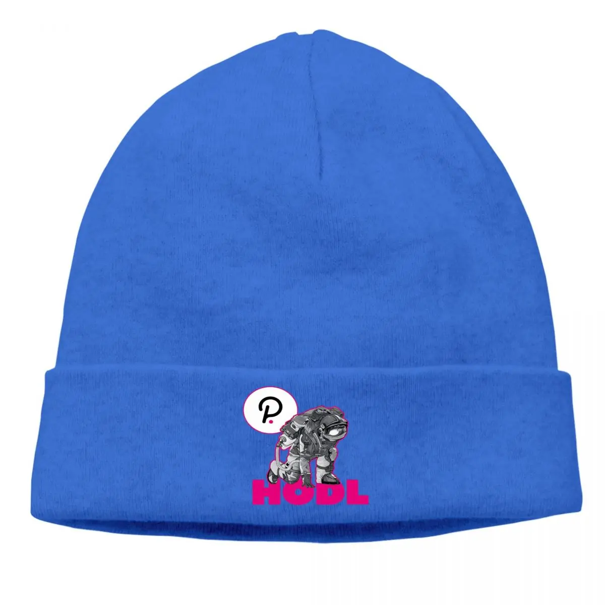 

Polkadot DOT Blockchain Crypto Coin Skullies Beanies HODL Astronaut Knitting Bonnet Hats Men Women's Unisex Ski Cap