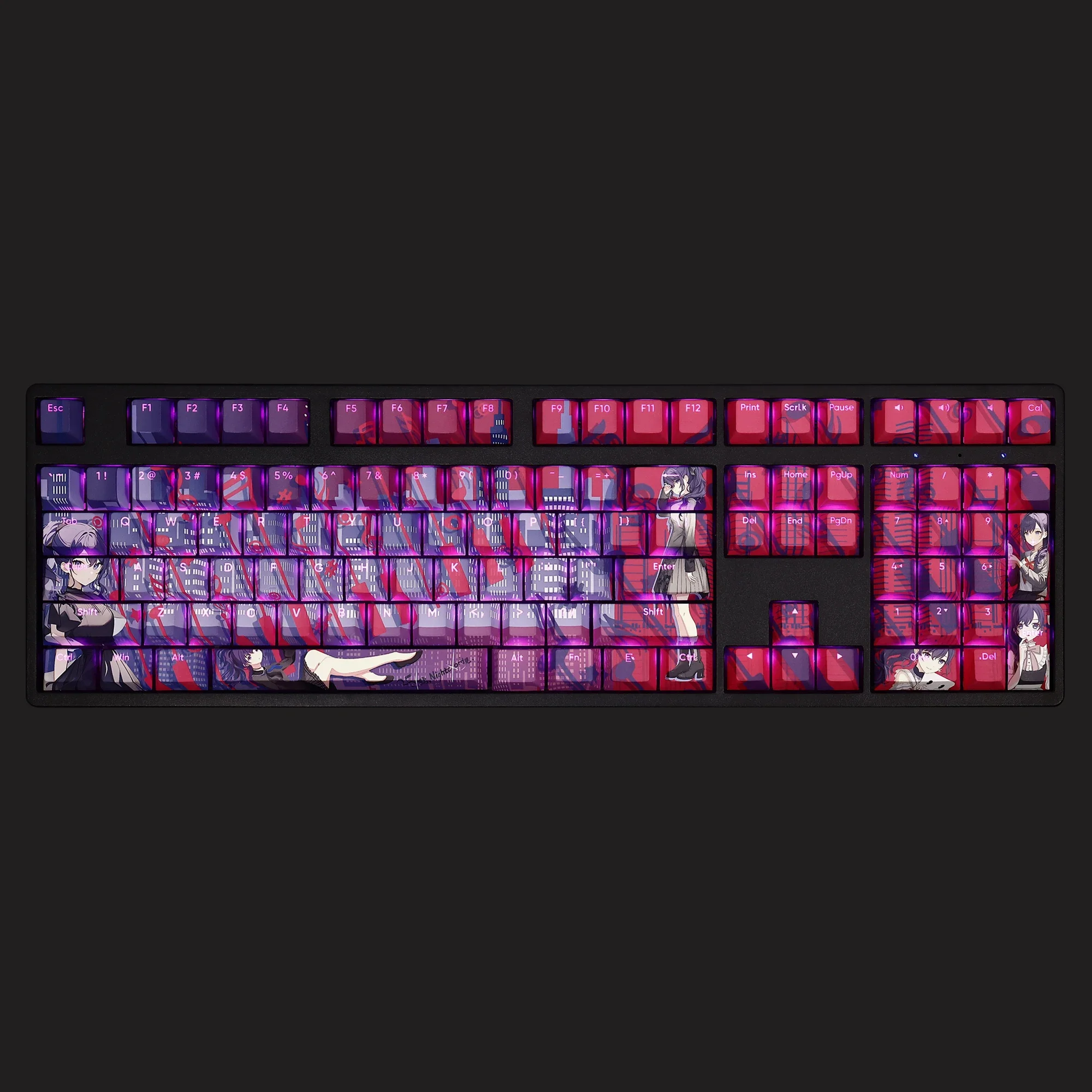 108 клавишнабор, красочные Asahina Mafuyu PBT Cherry Profile, колпачки для аниме-игр для переключателя MX для механической клавиатуры, сделай сам, на заказ (art.: 3920cb36cb86c) - 3920cb36cb86c