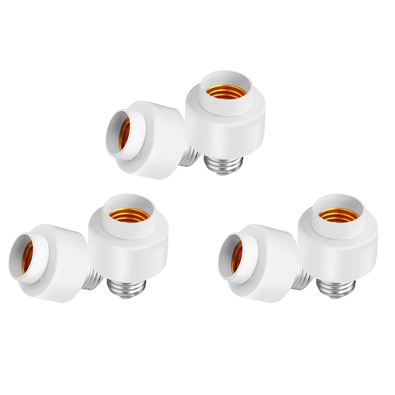 

6 Pack Tuya Smart Life Wifi Smart Light Bulb Socket Adapter E26 Switch Lamp Base Holder For Amazon Alexa Google Home