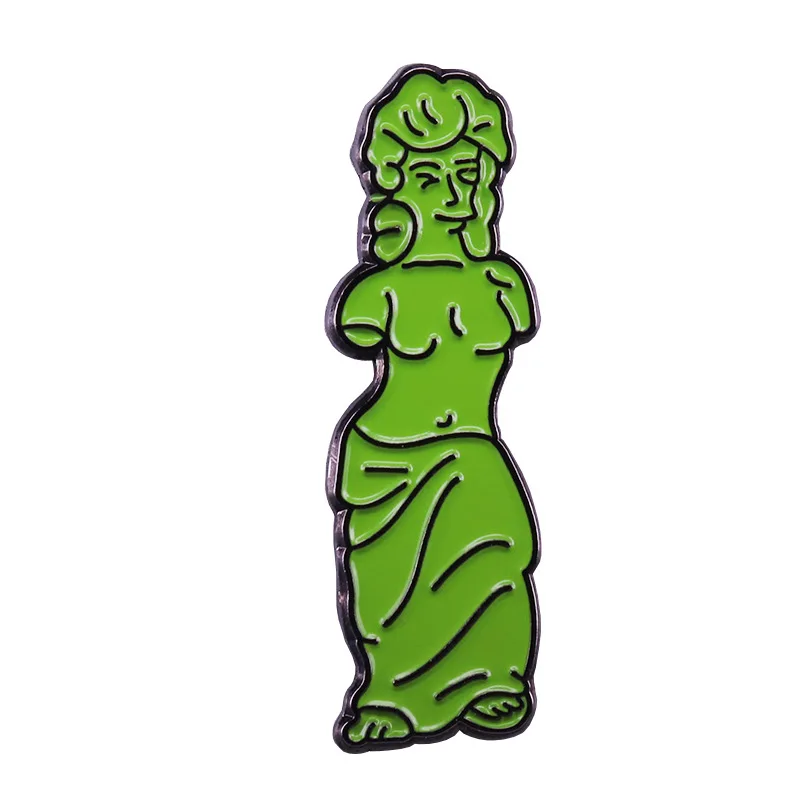 

Venus Broken Arm Goddess Creative Badge Interesting Metal Lapel Brooch Denim Jacket Backpack Pin Decoration Given Friends Gifts