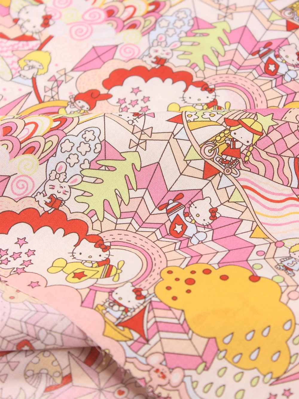 Мультяшный Hello Kitty Melody 100% хлопчатобумажная ткань медицинский полезный материал