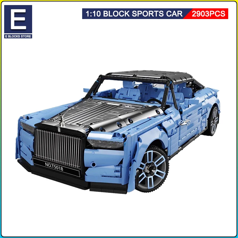 

Technical Famous Limousine Building Block Bricks Model MOC Assembly Static Supercar Luxury Vehicles Sets Kids Toys Boys Gifts