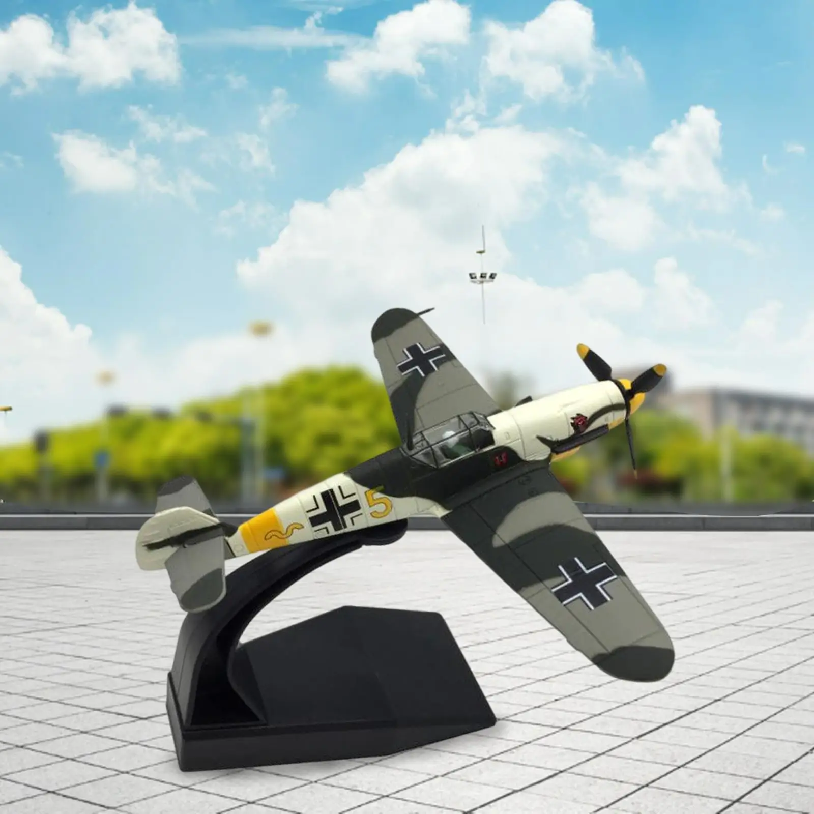 

1/72 Fighter Model with Display Stand Metal Diecast Fighter Model for Shelf Office Table Collection Decoration