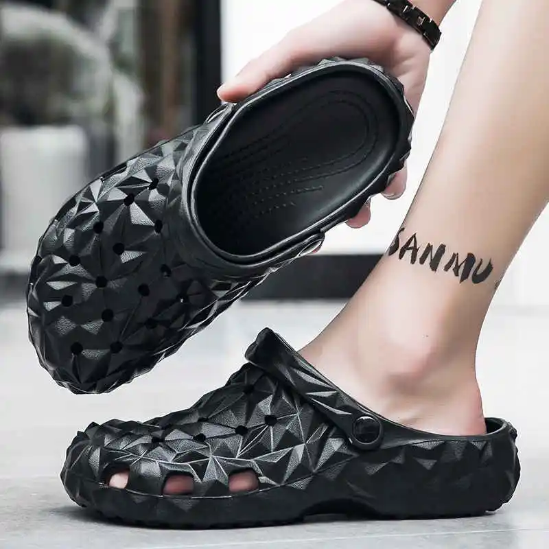 

Durable Outsole Men's Summer Sandals Luxury Brand High Quality Men's Beach Slippers Sneakets Shoes Men Spot Men's Clogs Tennis