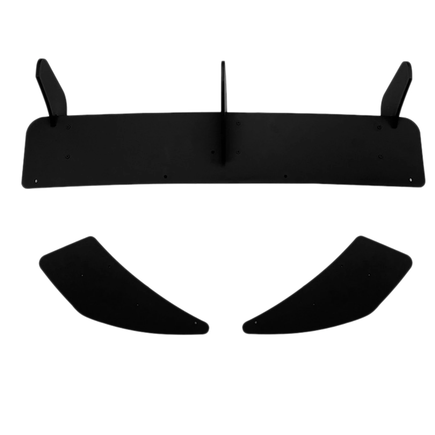 

for Golf 7R Golf 7 R 2013-2016 Glossy Black Rear Bumper Diffuser Splitter Spoiler Fins Trim