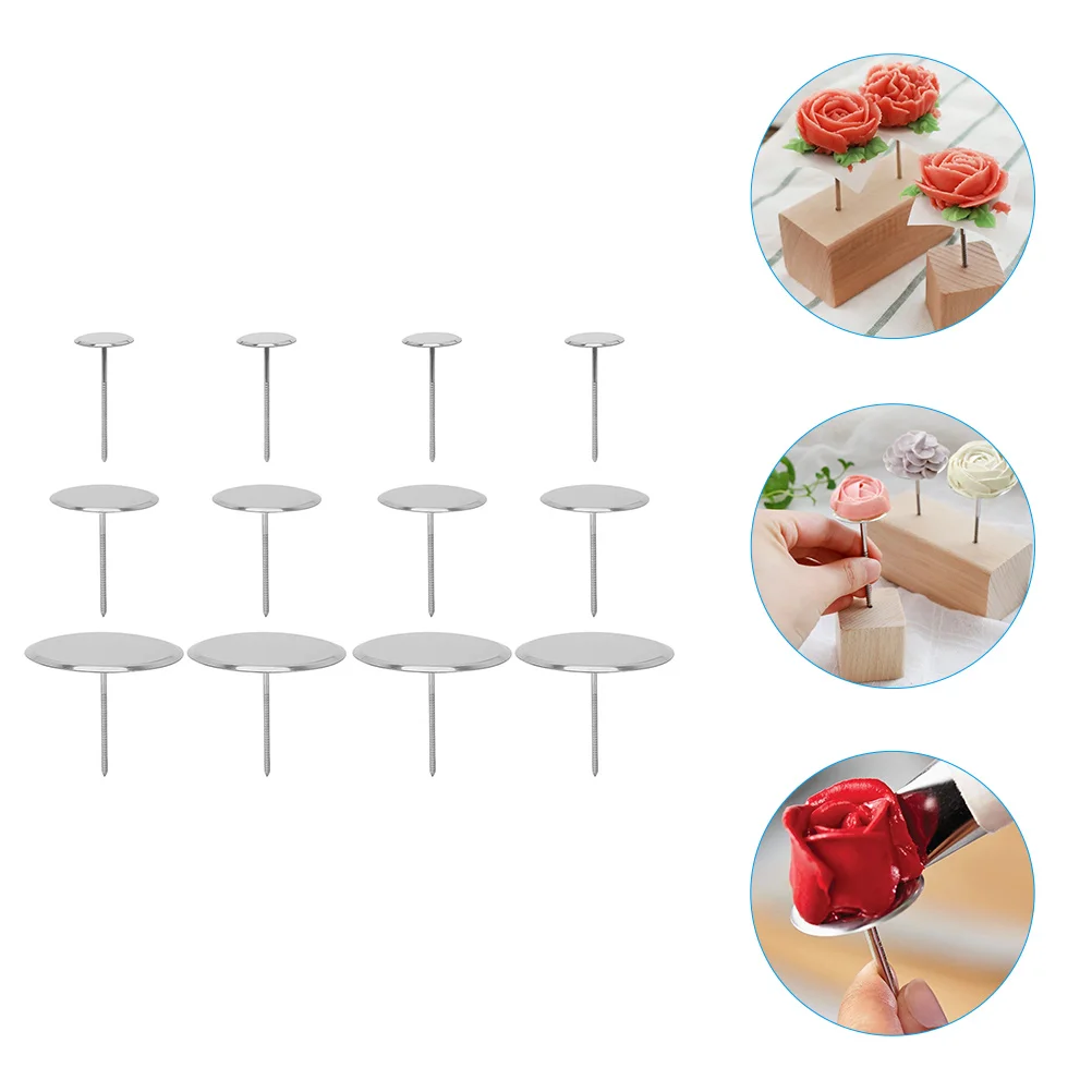 

Cake Flower Nails Tools Decorating Fondant Nail Diy Baking Dessert Decorative Decor Piles