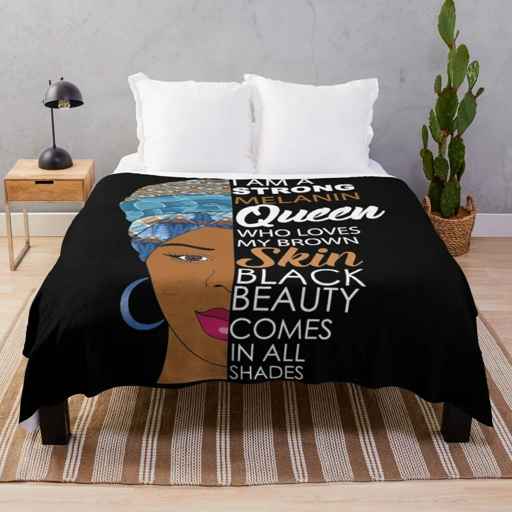 

Сильное черное Королевский плед меланина, одеяло для пикника