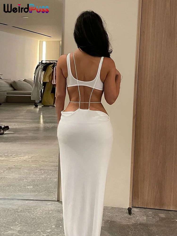 Женский комплект из 2 предметов эластичная майка и юбка макси в стиле хипстер