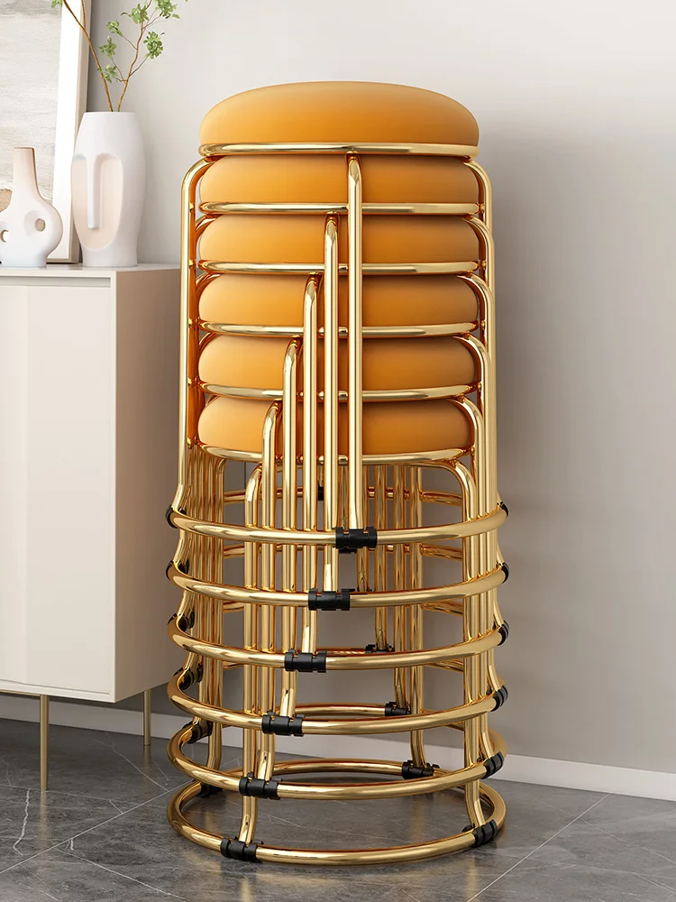 Штабелируемые обеденные стулья мини-табурет банки 4 шт. таaboret дизайн табурет