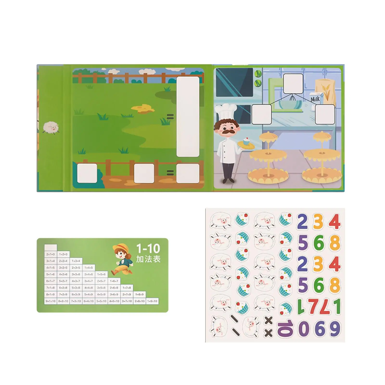 

Kids Math Arithmetic Game Interactive Teaching Aids Imagination Numbers Decomposition Math Toys for Game Learning Numbers Travel