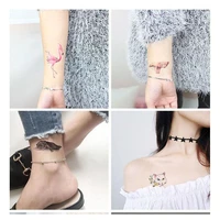waterproof temporary tattoo butterfly color cat dog animal small fresh cute bow ballet body art tattoo sticker fake tattoo