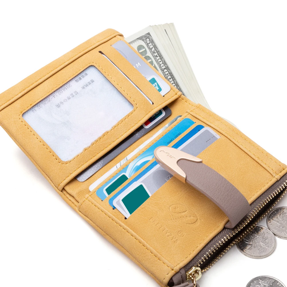 сумки Solid-Color Fashion Matte Surfaces Wallet Multi-Purpose Large Capacity Purse Women Girls Female Delicate Bolsas