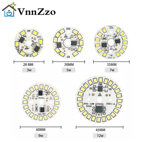 Светодиодный чип SMD 2835 для лампы 3-12 Вт 220-240В