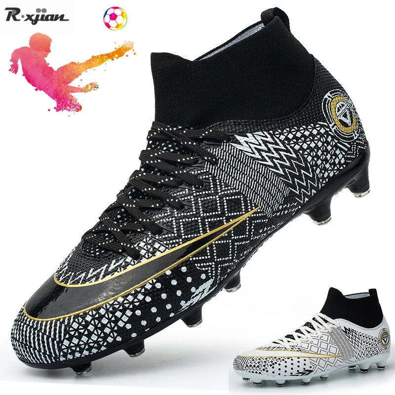 2022 New Football boots For Men and Women Ultralight Soccer Shoes Boys five-person system American AG/TF Non-slip Soccer Sneaker