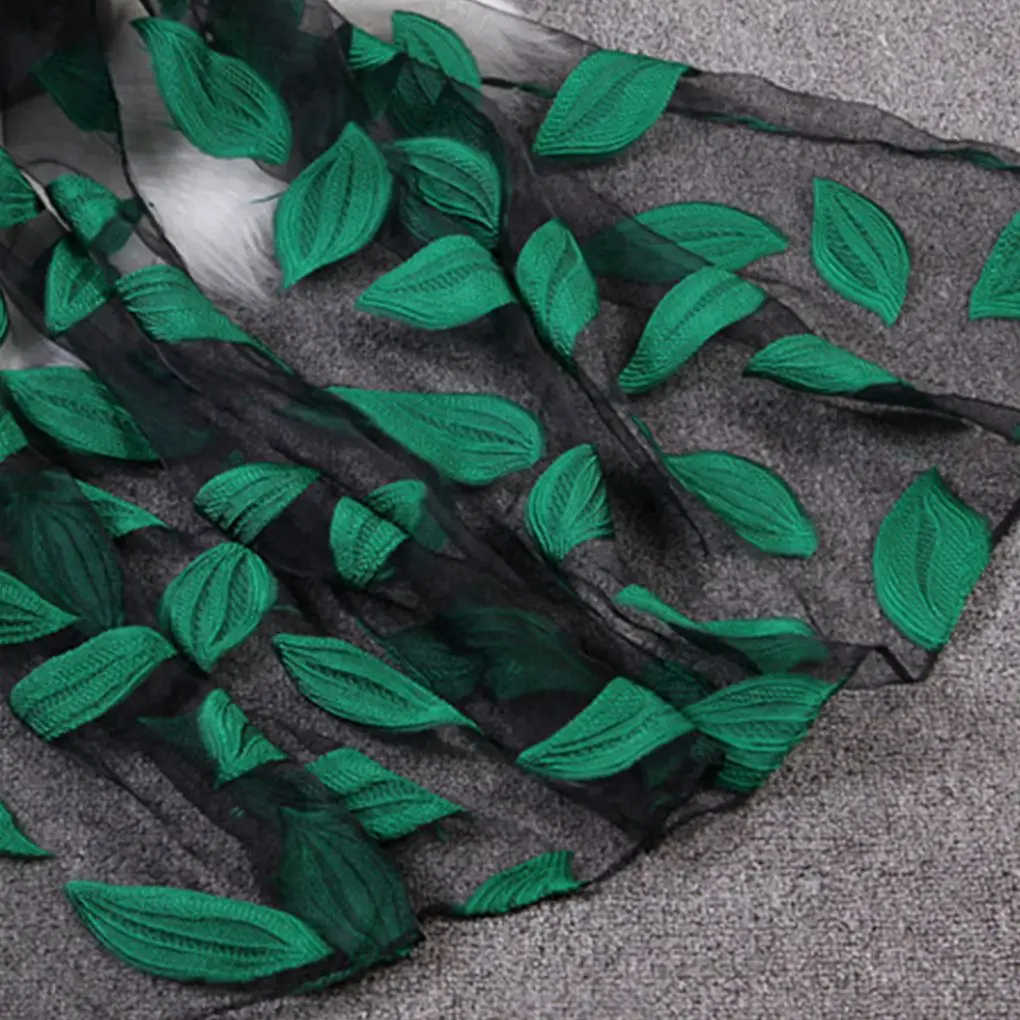 

Женский жаккардовый шарф из органзы с листьями, летние солнцезащитные пляжные шарфы 65x170 см