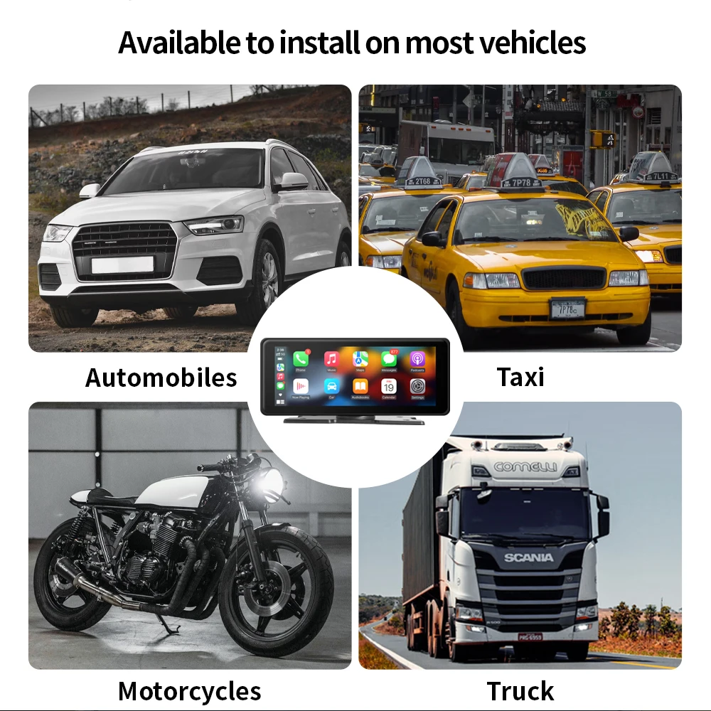 Автомобильный мультимедийный плеер с дисплеем 6 9 дюйма поддержка CarPlay Android авто