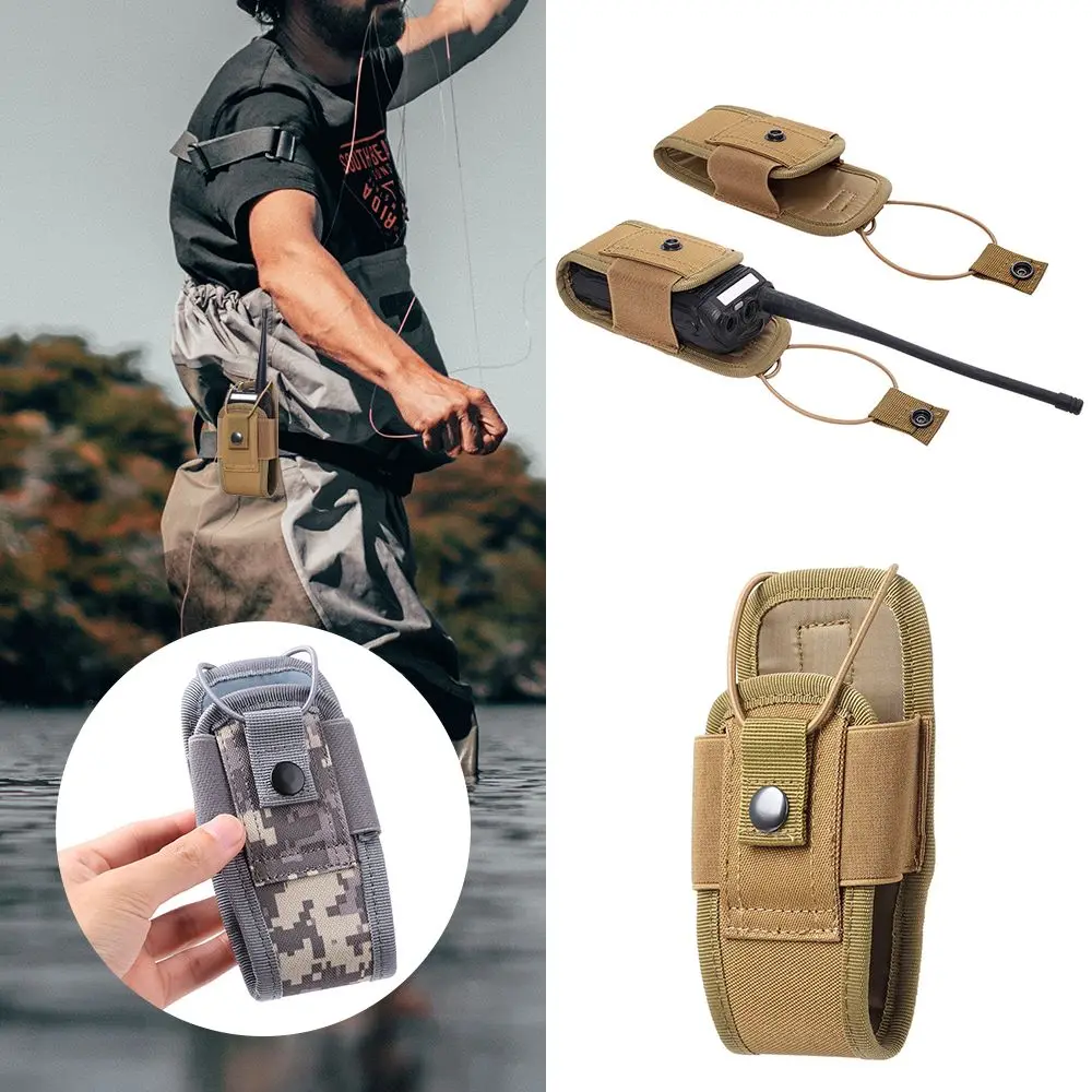 

Tactical Radio Case Walkie Talkie Pouch Waist Bag Holder Pocket Portable Interphone Holster Carry Bag for Hunting Camping
