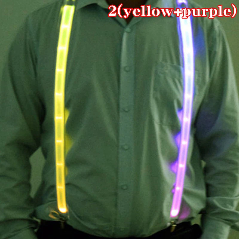 Светодиодные подтяжки для мужчин и женщин аксессуары свадебной вечеринки