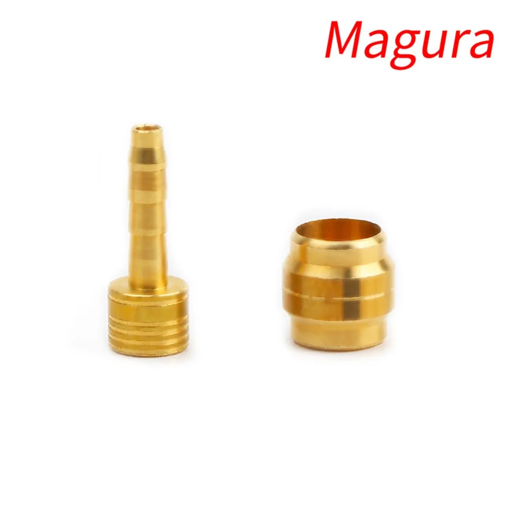 

10*Set Bicycle Hydraulic Disc Brake Hose Aluminum Alloy + Stainless Steel Olive Connector Insert For-Sram Magura