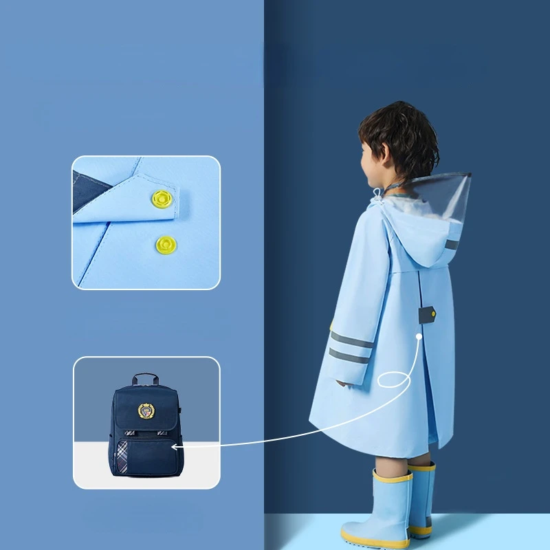 1 шт. детский утепленный дождевик уличный водонепроницаемый пончо для мальчиков