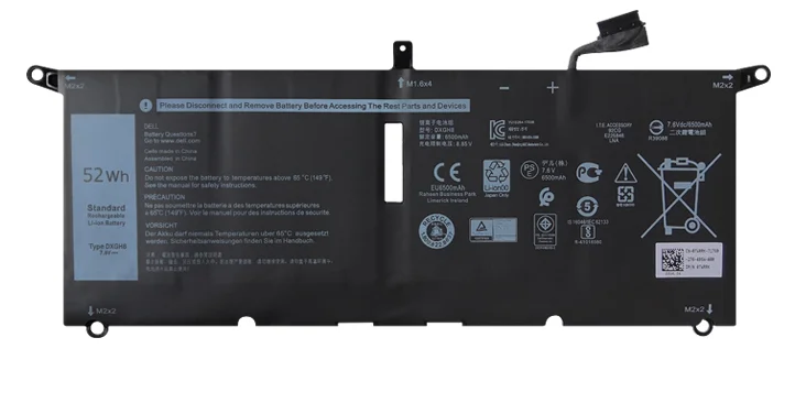 

DXGH8 0H754V H754V P82G for DELL XPS 13 9380 9370 FHD Original Laptop Battery Li Polymer Battery