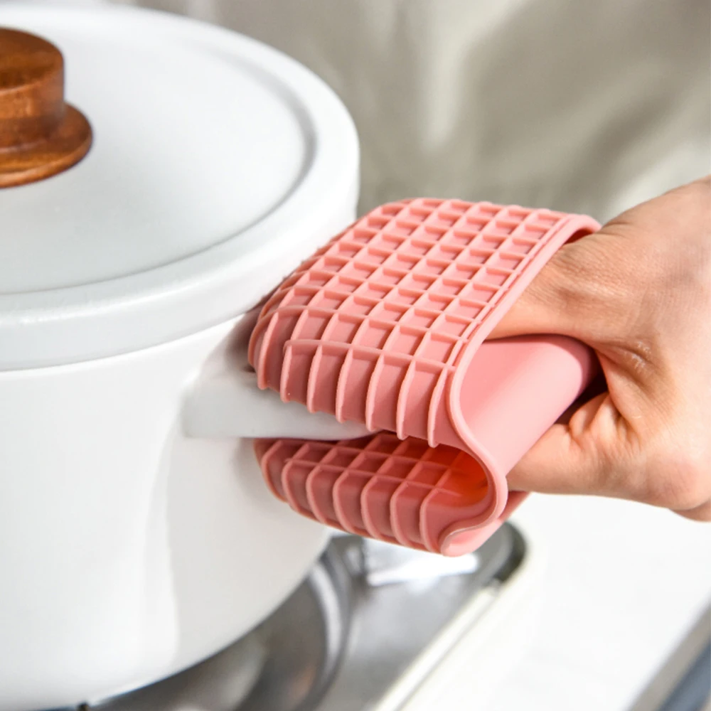 

1 шт. прихватка для духовки Силиконовые термостойкие перчатки зажимы изоляция антипригарный Противоскользящий горшок держатель для кишечника зажим кухонные инструменты для выпечки