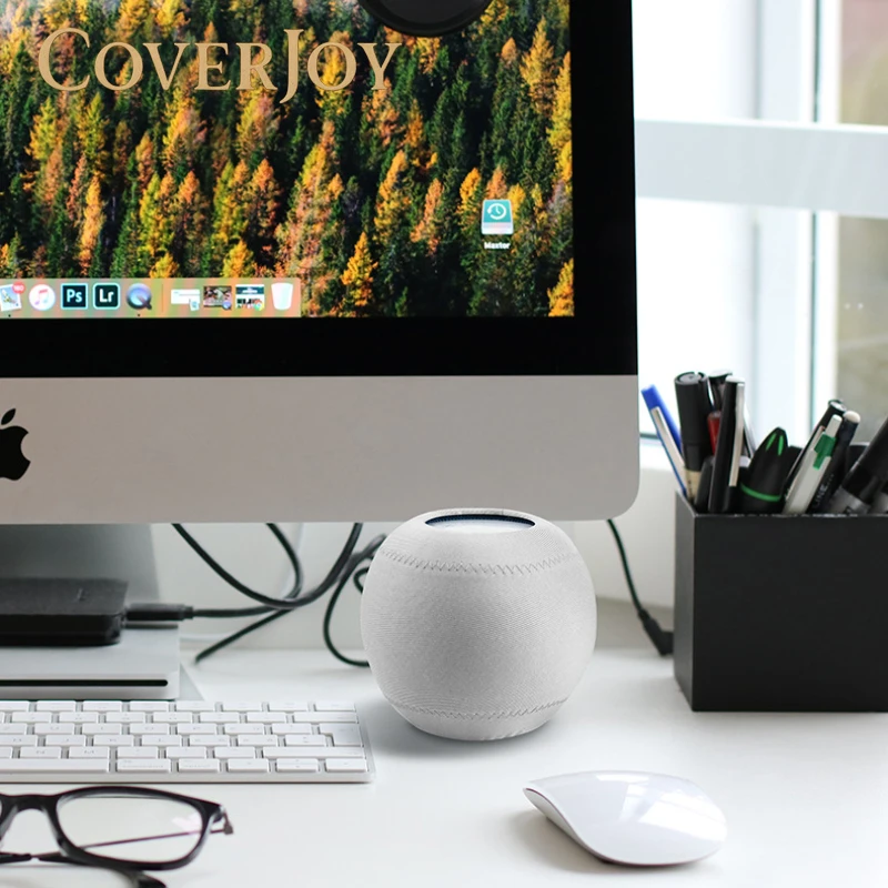 Фото Пылезащитный чехол, подходящий для Apple Homepod Mini Smart Speaker, пылезащитный чехол, эластичный тканевый защитный чехол №1