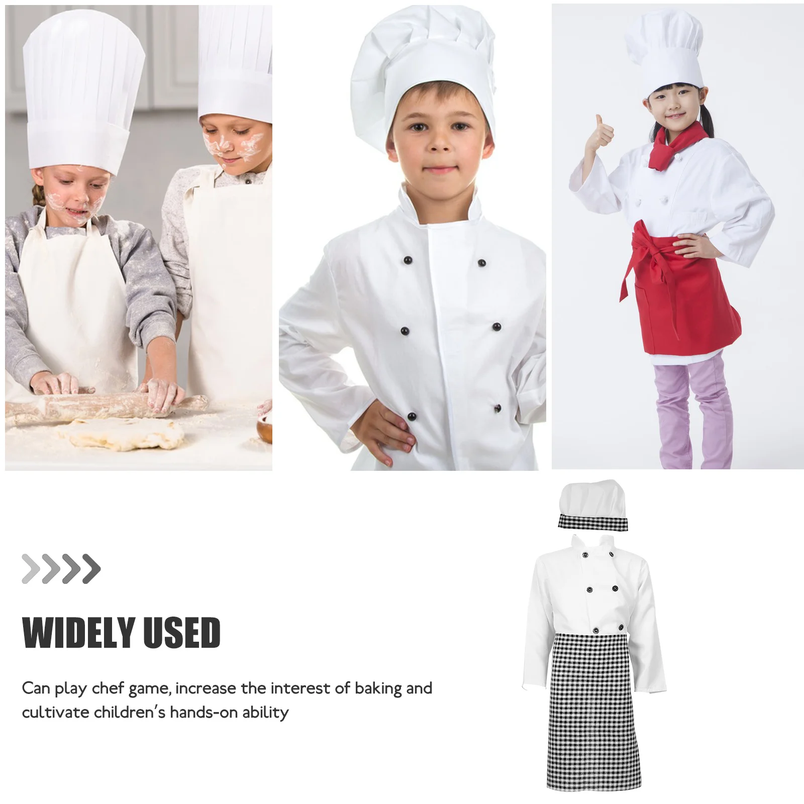 Детское пальто для повара костюм комплект одежды фартук выпечки полиэстер наряд