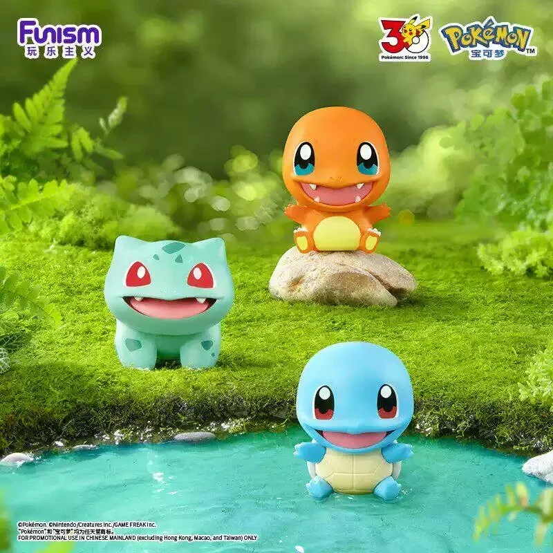 Фото Коллекционная фигурка Funism Pokemon к 30-летию: Слепая коробка, стартовый набор Канто, настольное украшение, подарок для взрослых коллекционеров №4