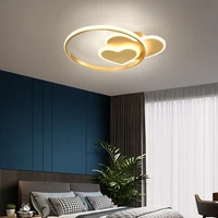 led heart shaped ceiling light modern minimalist living room bedroom lamp