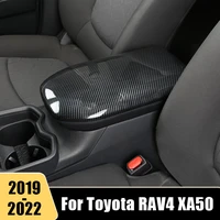 for toyota rav4 2019 2020 2021 2022 rav 4 xa50 xa 50 abs car central armrest box cover console panel trim protective accessories