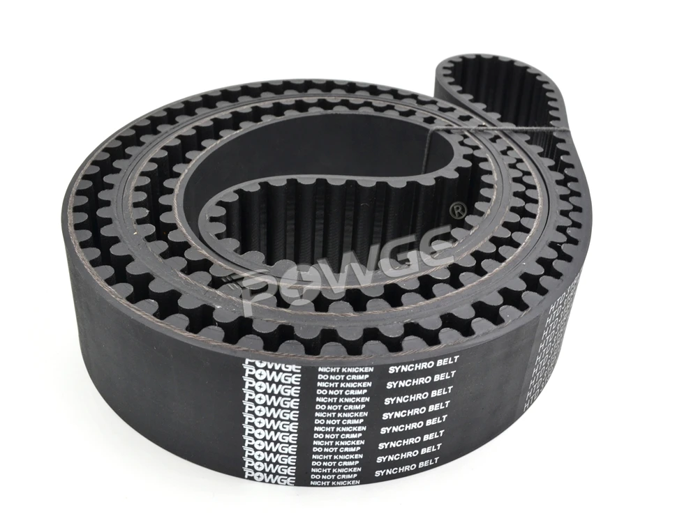 POWGE 2058 2072 2100 14M Синхронный ремень W = 25-50 мм HTD14M Шкив ремня ГРМ с замкнутым контуром