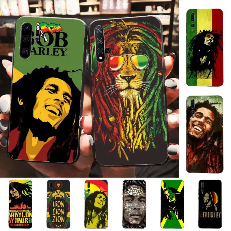 

Reggae Bob Marley Phone Case for Huawei P30 40 20 10 8 9 lite pro plus Psmart2019