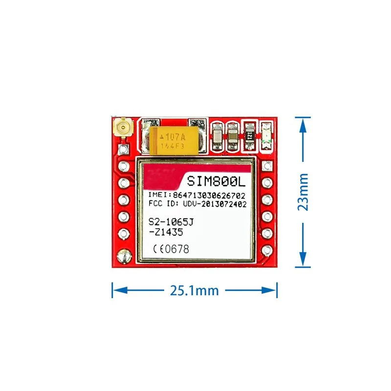 Фото Мини-SIM800L GPRS модуль Core четырехдиапазонный TTL последовательный порт IPX интерфейс беспроводной SIM800 + антенна для Arduino №5