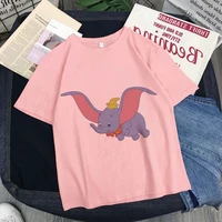 funny kawaii elephant dumbo disney t shirt harajuku women animated films tee tops unisex female cartoon graphic girl clothing
