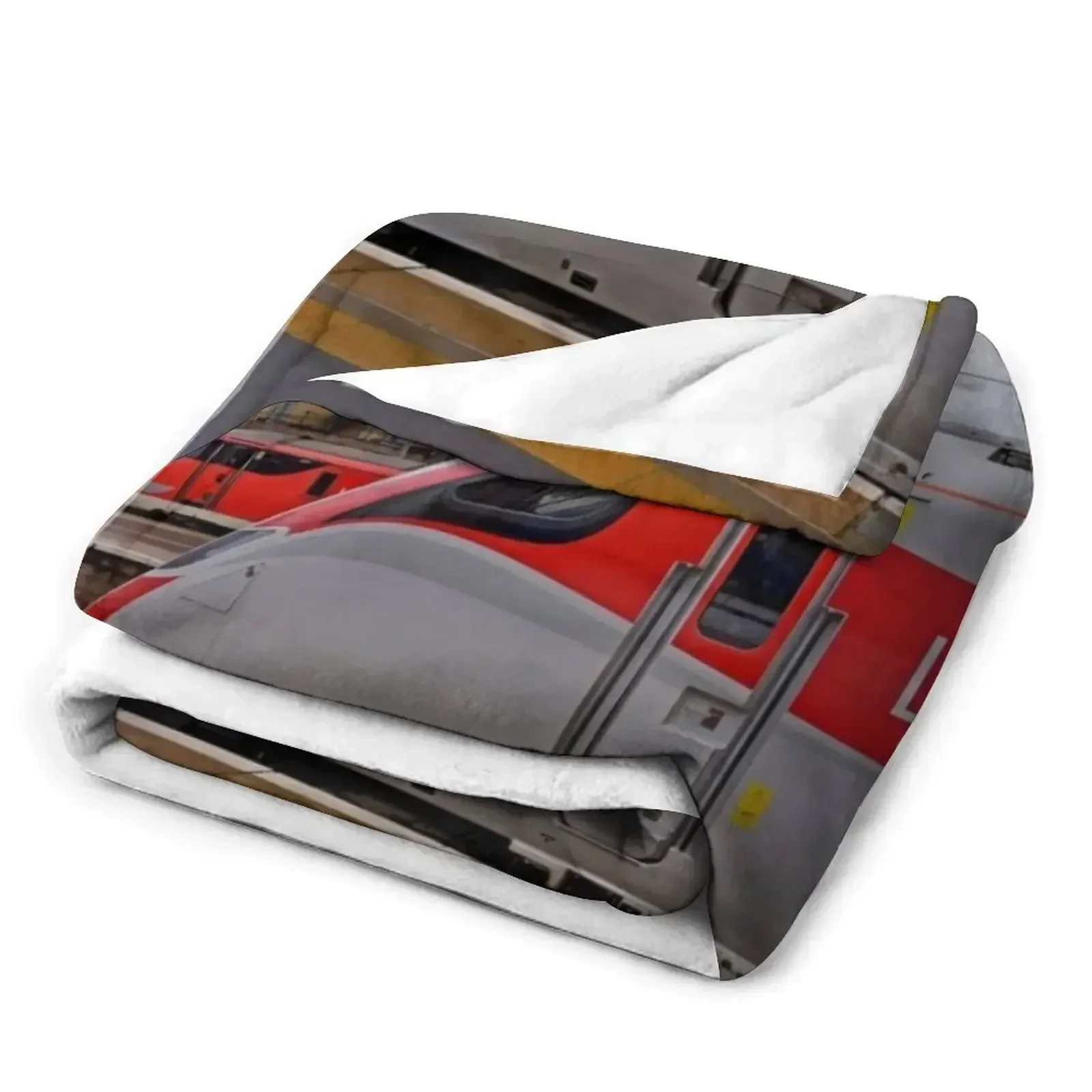 Поезда LNER Azuma с класом 91 локо в Кингз крестовое одеяло тяжелое для сна роскошные