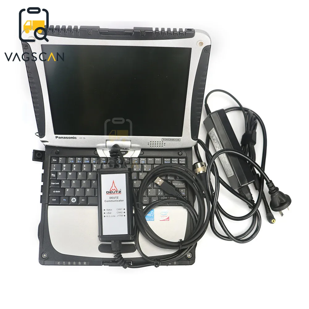 

Diagnostic programming tool For Deutz controllers DECOM Diagnostic kit Scanner with CF19 laptop