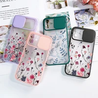 cover for iphone 13 pro max case sliding cases iphone 12 11 xr x xs 7 8 6 s 6s plus 13pro 11pro flower camera protection coque