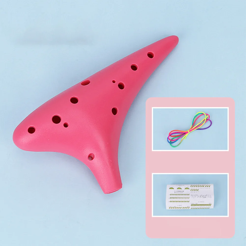 

Plastic 12 Hole Alto C Ocarina Durable Resin Plastic Flute Beginner Musical Instruments Plastic Ocarina 5 Colors Drop Shipping