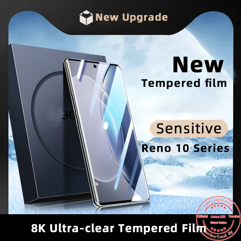 

Anteen for Oppo Reno 10 Pro Plus HD Tempered Film Anti-blue Light Protective Film Curved Tempered Glass Screen Protectors