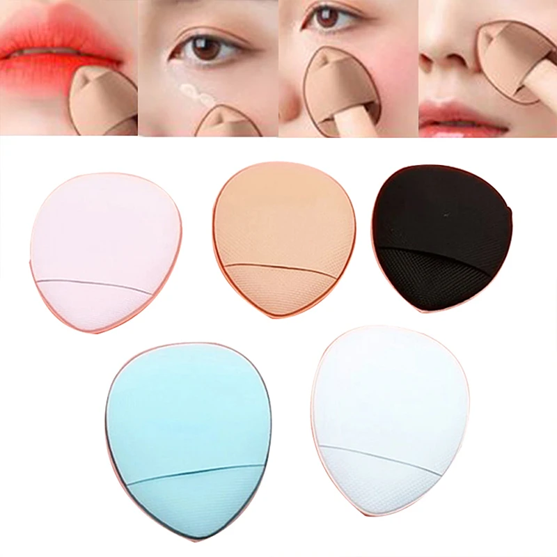 

10pcs Mini Size Makeup Sponge Concealer Foundation Puff Air Cosmetic Cushion Sponge Finger Makeup BB Concealer Cream Applicator