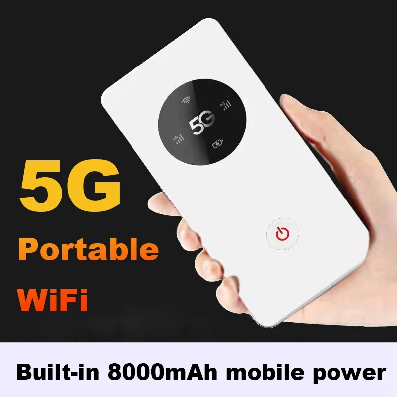 

5G Wifi Portable 5G Mifi Router Wireless Portable Pocket Wifi Mobile Hotspot Built-In 8000Mah For Car Wifi Router Power