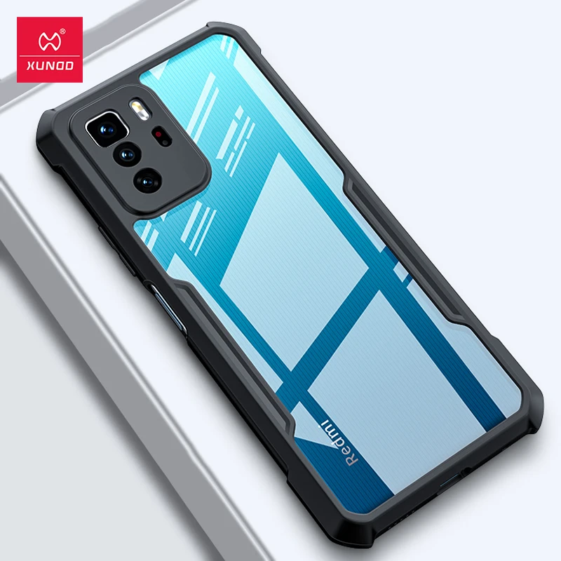 

For Xiaomi Redmi Note 10 Pro 5G чехол Xundd Shockproof Transparent PC + TPU Bumper Back Cover for Redmi Note 10 10s POCO X3 GT