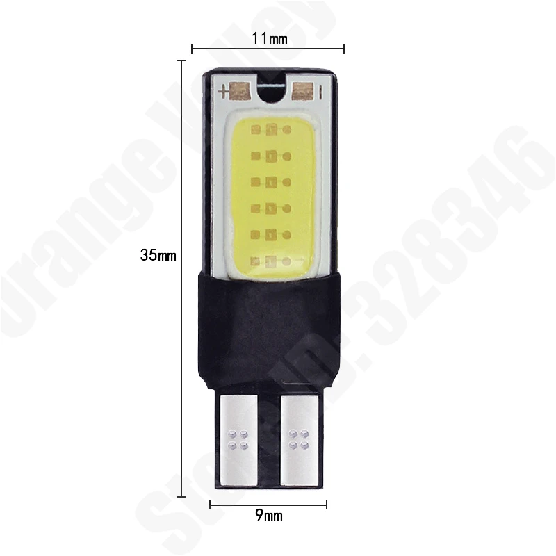 10 шт. T10 LED 194 168 W5W COB интерьерная лампа для стоянкы резервные тормозные лампы Canbus