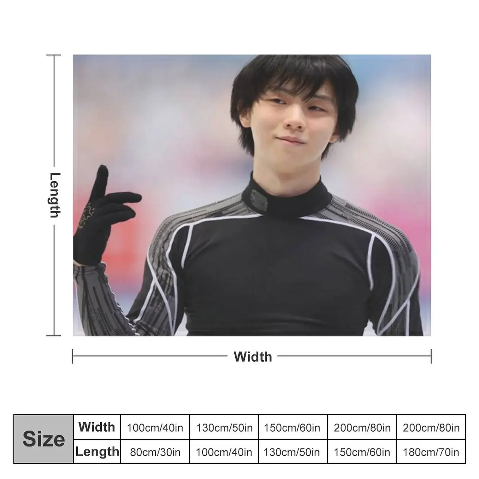 Фото Одеяло Yuzuru Hanyu, декоративное одеяло для младенцев, одеяло для дивана, одеяла №3