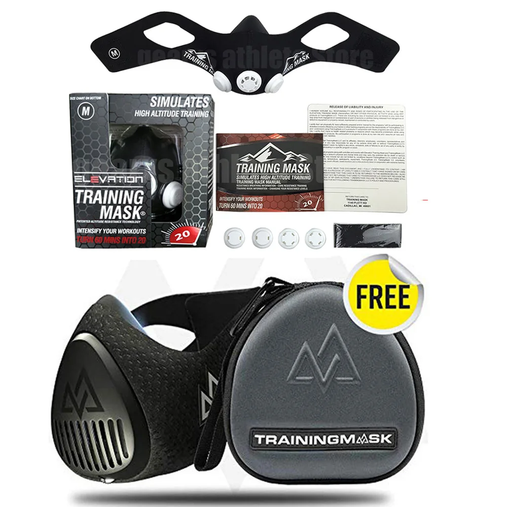 Тренировочная маска, маска для тренировок на 3,0 градусов, Спортивная ...