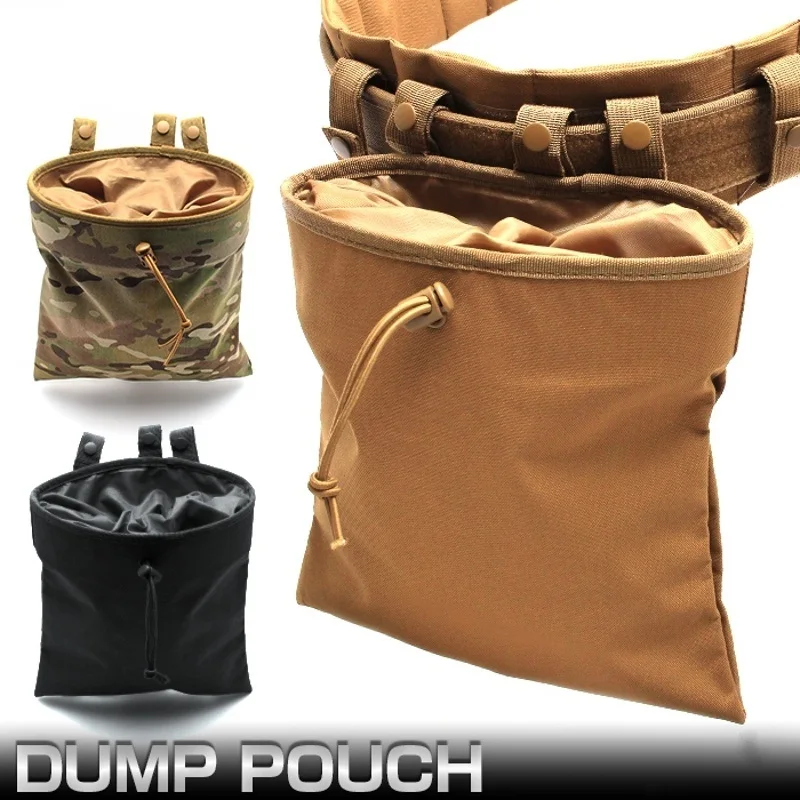 Molle System Tactical Molle Dump Magazine Pouch Hunting Recovery Waist Bag Mag Drop Pouches Army Military Accessories Bags