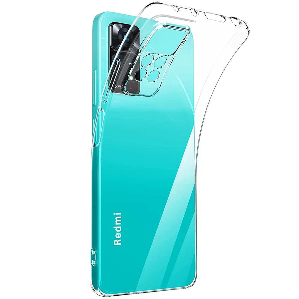 Ультратонкий прозрачный силиконовый мягкий чехол для Xiaomi Redmi Note 11 10 Pro 11S 10S 11T 10A 10C 9