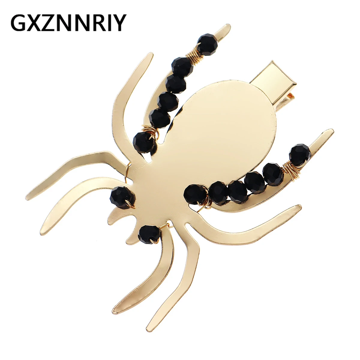 Женские заколки для волос с черными кристаллами